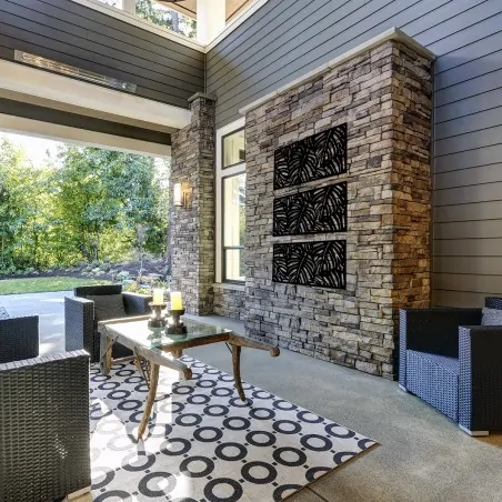 Outdoor Wall Art Panel Monstera114 x 57 cm