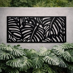 Outdoor Wall Art Panel Monstera114 x 57 cm