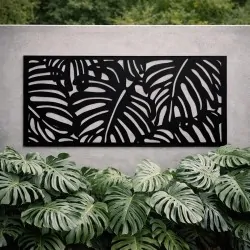 Outdoor Wall Art Panel Monstera114 x 57 cm