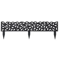 Μπορντούρα Κήπου Falling Leaves 90×15 εκ. – Μαύρη