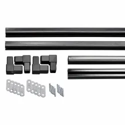 C-Channel Frame Kit for Lattice Panels – 240 × 120 cm - charcoal