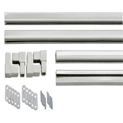 C-Channel Frame Kit for Lattice Panels – 240 × 120 cm - bright white