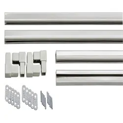 C-Channel Frame Kit for Lattice Panels – 240 × 120 cm - bright white