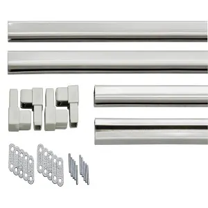 C-Channel Frame Kit for Lattice Panels – 240 × 120 cm - bright white