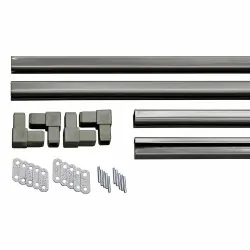 C-Channel Frame Kit for Lattice Panels – 240 × 120 cm - slate grey