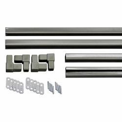 Κιτ Πλαισίου C-Channel για Καφασωτά – 240 × 120 εκ. - ΓΚΡΙ