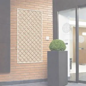 C-Channel Frame Kit for Lattice Panels – 240 × 120 cm - off white