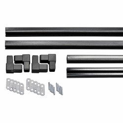 C-Channel Frame Kit for Lattice Panels – 180 × 90 cm - charcoal