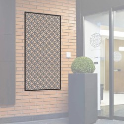 C-Channel Frame Kit for Lattice Panels – 180 × 90 cm - charcoal