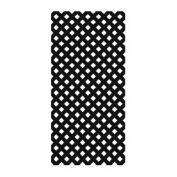 Classic Lattice Handy Panel 120 x 60 cm Black