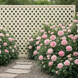 Lattice Privacy Diamond 240 × 120 cm | Off White