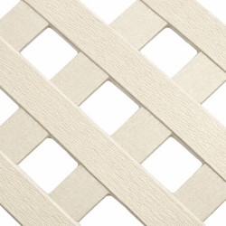 Καφασωτό Συνθετικό Privacy Diamond 240 × 120 εκ. | Εκρού