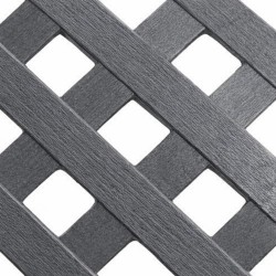 Lattice Privacy Diamond 240 × 120 cm | Slate Grey