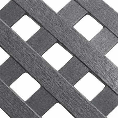 Lattice Privacy Diamond 240 × 120 cm | Slate Grey