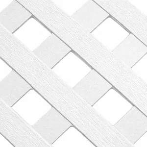 Καφασωτό Συνθετικό Privacy Diamond 240 × 120 εκ. | Λευκό