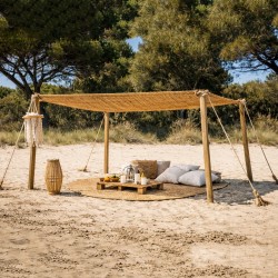 Coconut Fiber Shade Sail M1 Economy (4x5m) – Rectangular