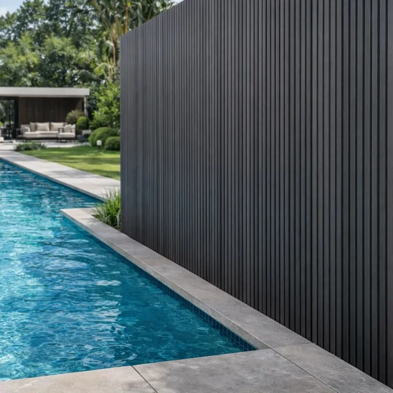 3D WPC επένδυση τοίχου 2,5 x 22 x 290εκ. - Γκρι