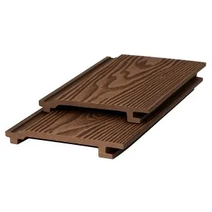 3D WPC cladding 2 x 15 x 290cm - brown