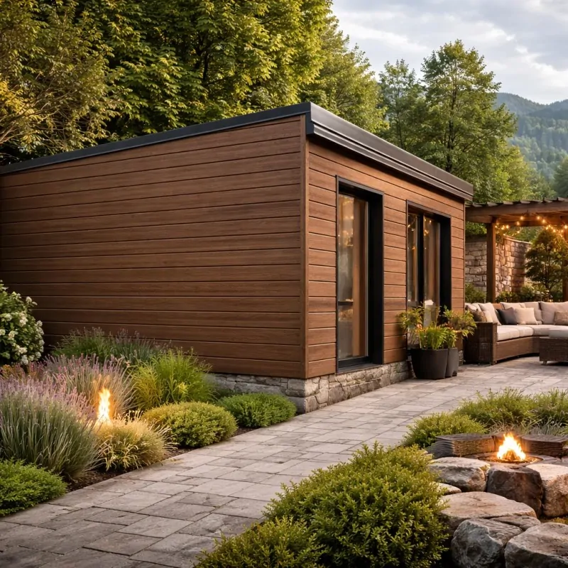 3D WPC cladding 2 x 15 x 290cm - brown