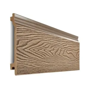 3D WPC επένδυση τοίχου 2 x 15 x 290εκ. - Καφέ