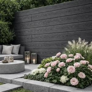 3D WPC cladding 2 x 15 x 290cm -grey