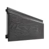 3D WPC cladding 2 x 15 x 290cm -grey