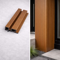 Γωνία για 3D επένδυση Πηχάκι 4,6 x 8,9 x 290εκ. - καφέ