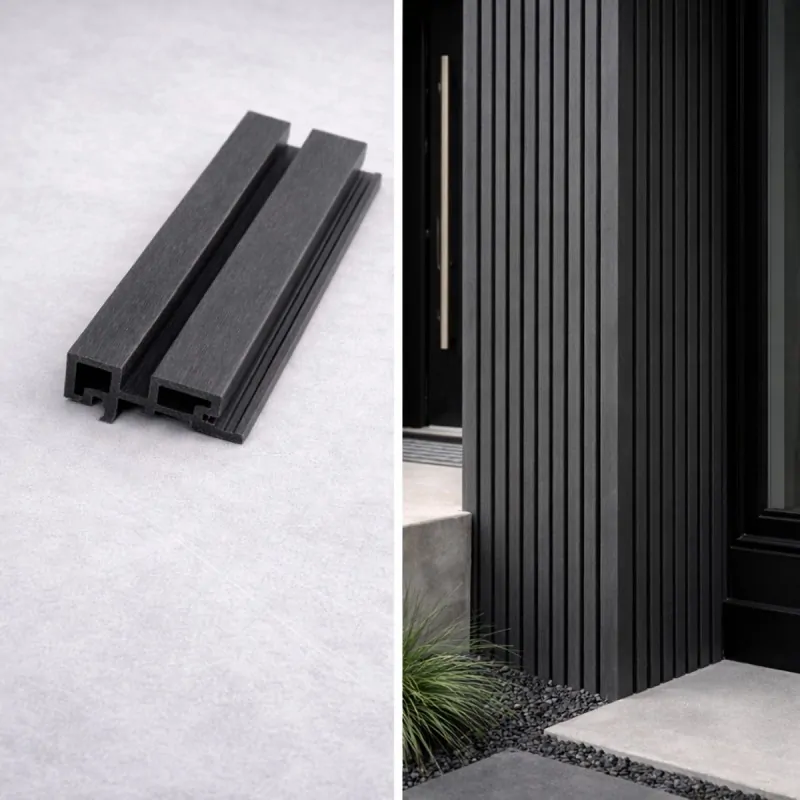 Γωνία για 3D επένδυση Πηχάκι  4,6 x 8,9 x 290εκ. - γκρι σκούρο