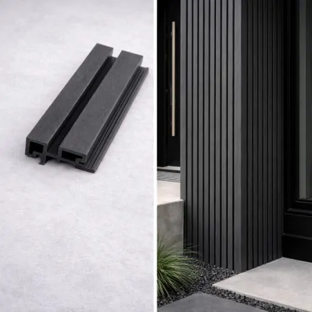 L trim corner for gladding 3D 4,6 x 8,9 x 290cm - dark grey