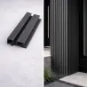 L trim corner for gladding 3D 4,6 x 8,9 x 290cm - dark grey