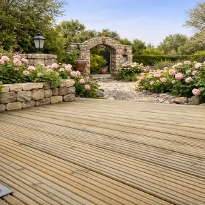 Τάβλα Deck Εμποτισμένη Αυλακωτή 2,1 × 12 × 360 εκ.