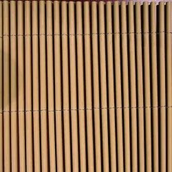 LOP® Double-Sided Synthetic Reed Fence 100 × 300 cm – Light Brown
