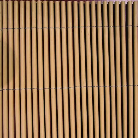 LOP® Double-Sided Synthetic Reed Fence 100 × 300 cm – Light Brown