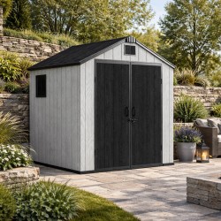 PP Garden Shed 176x169x224 cm with Metal Frame
