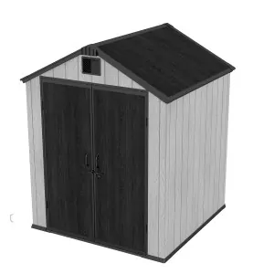 PP Garden Shed 176x169x224 cm with Metal Frame
