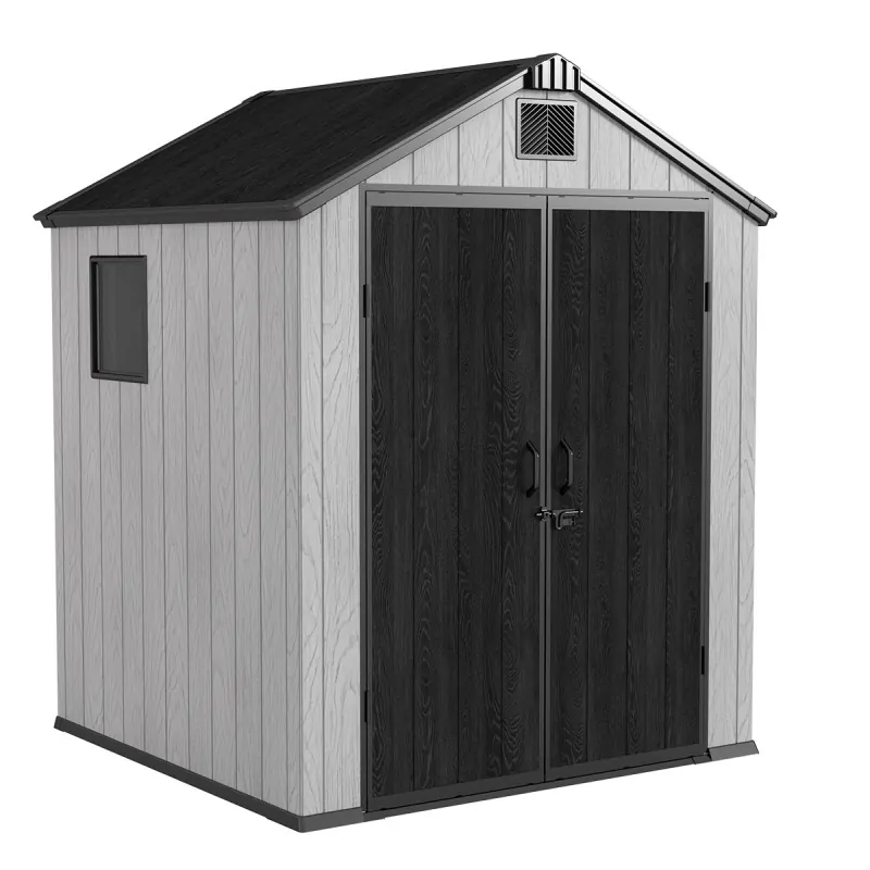 PP Garden Shed 176x169x224 cm with Metal Frame