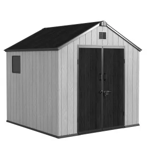 PP Garden Shed 229x169x216 cm with Metal Frame