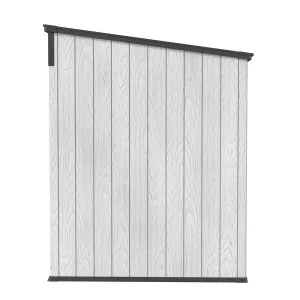 PP Garden Shed 230x229x237 cm with Metal Frame