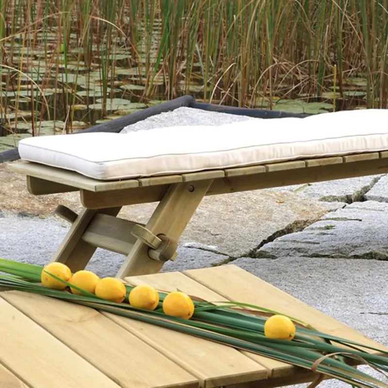 Wooden Chaise Longue 191 x 56,5cm