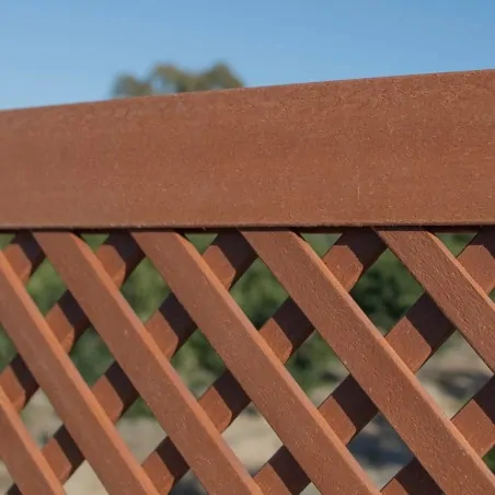 LOP® Synthetic Trellis 102 x 202cm - Coffee with Frame