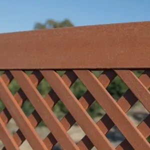 LOP® Synthetic Trellis 102 x 202cm - Coffee with Frame