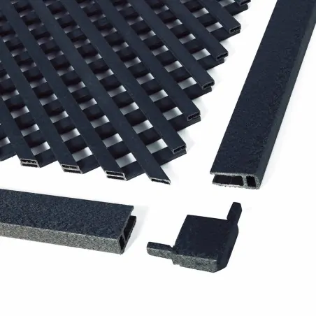 Συνθετικό Καφασωτό LOP® 102 x 202εκ. - Ανθρακί με Πλαίσιο