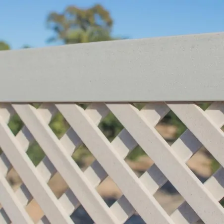 LOP® Synthetic Trellis 102 x 202cm - Ivory with Frame