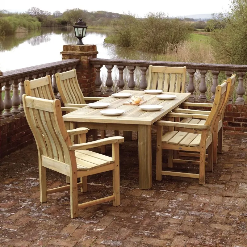 Wooden Garden Table Daphne100 x 230 cm
