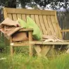 Wooden Garden Bench Violeta 145 x 73 cm