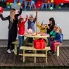 Στρογγυλό ξύλινο τραπέζι picnic Ø90εκ.