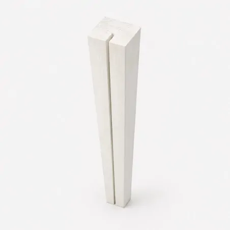 Wooden Horizontal Support Post for PP Lattice 4.5 x 7 x 96.5cm White