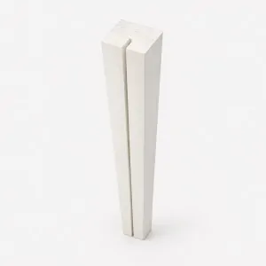 Wooden Horizontal Support Post for PP Lattice 4.5 x 7 x 96.5cm White