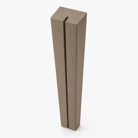 Wooden Horizontal Support Post for PP Lattice 4.5 x 7 x 96.5cm Taupe
