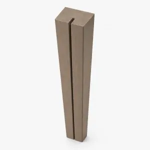 Wooden Horizontal Support Post for PP Lattice 4.5 x 7 x 96.5cm Taupe